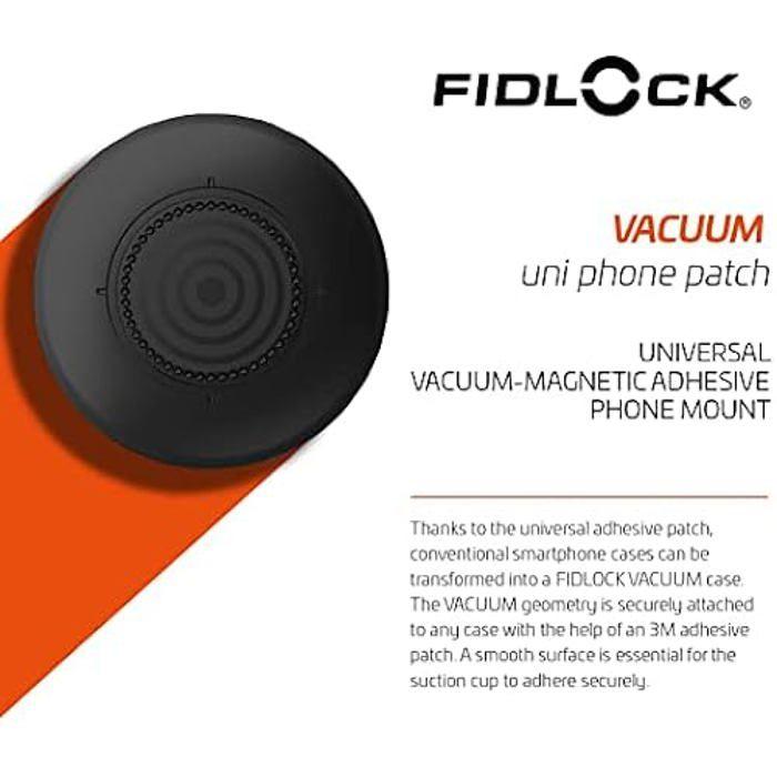 Accessoire - FIDLOCK - Klebepatch VACUUM Uni - Noir - Fixation par vide - Élégant et discret