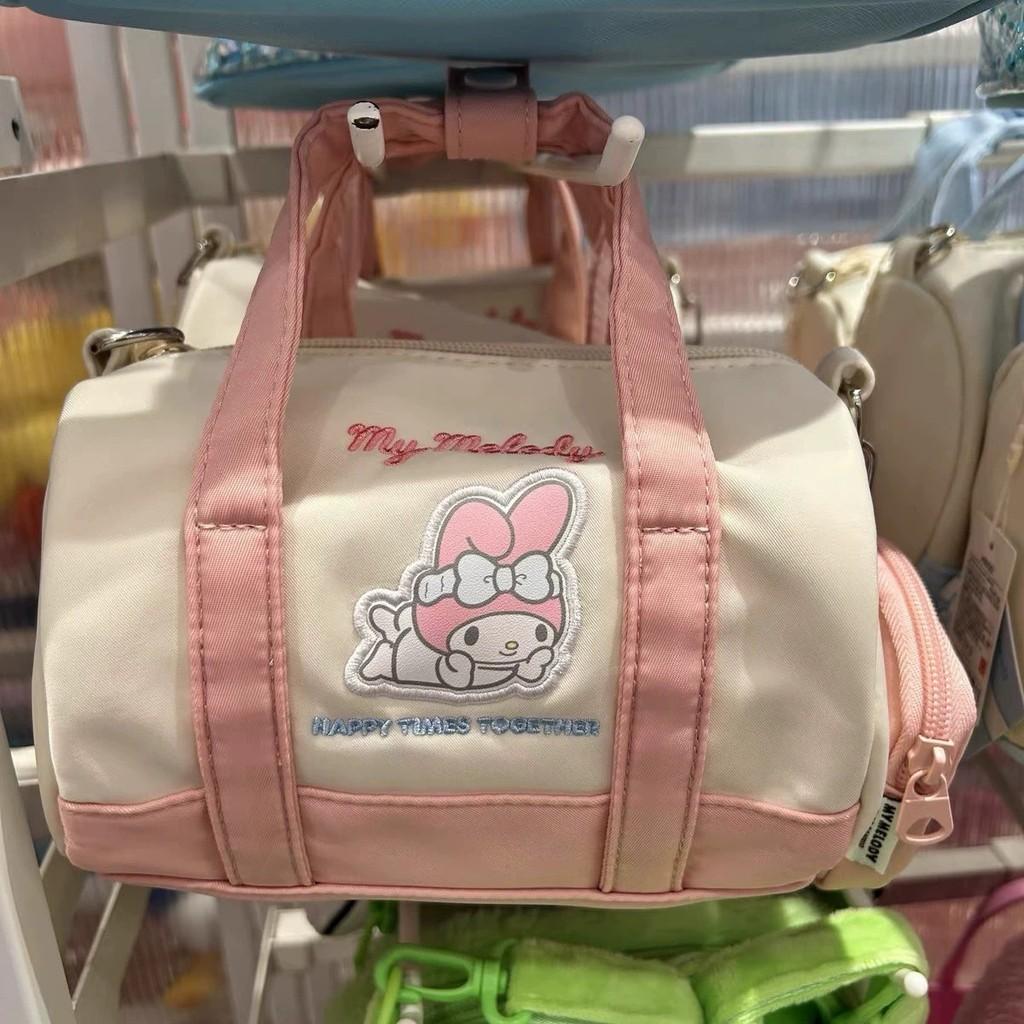 Kuromi Melody Cinnamoroll Nylon Large Capacity Bag With Drawstring Closure For Daily Use