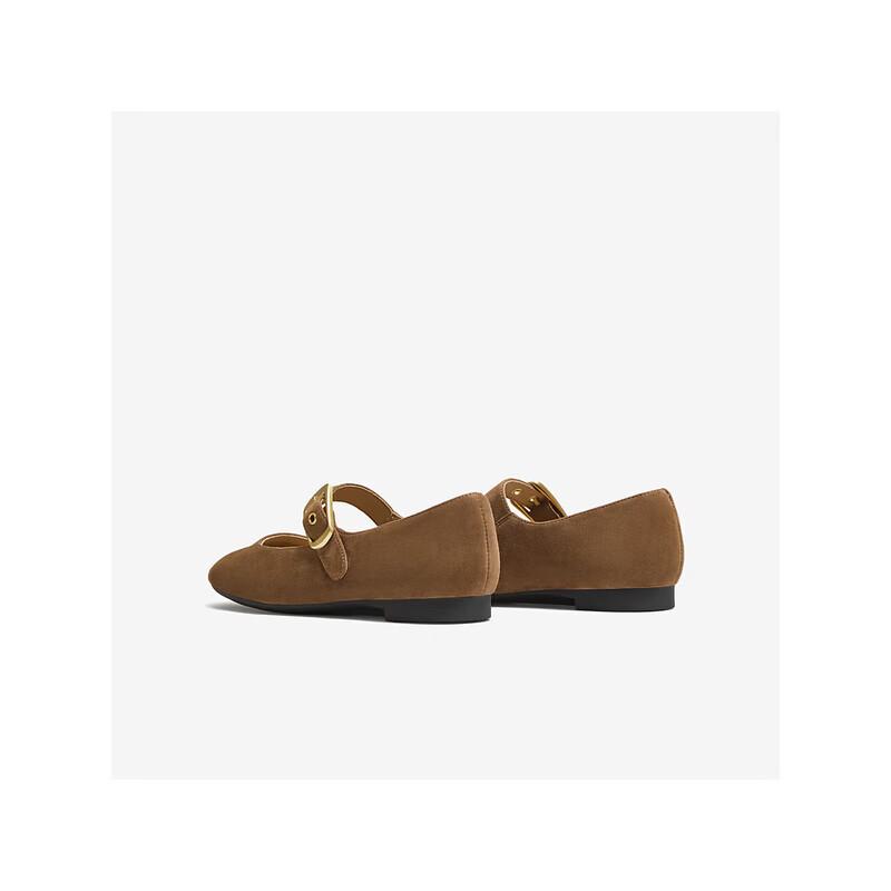 TATA Mary Jane Sheepskin Flats
