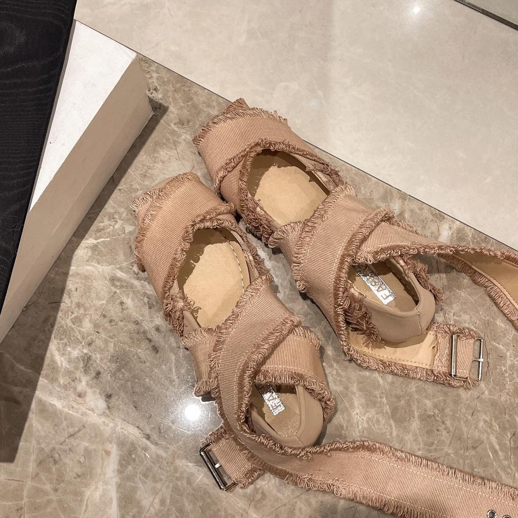 Fashion Women's Flats Canvas Fashion Square Toe Shoes Casual Slip-On Genuine Leather  Shoes Women Zapatos De Mujer Single Shoes
