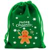 Christmas Cotton Linen Gift Bags Xmas Tree Printed Drawstring Pocket Christmas Party Gift Packaging Jewelry Storage Bags