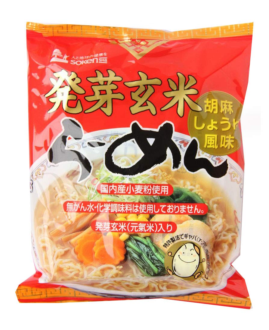 Пророщенный бурый рис Sokensha 103 г x 6 упаковок Рамен,