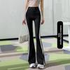 Black Flared Pants for Women Spring New High Waist Outer Wear Hip Lift Naked Feel Sports Flared Pants Yoga Long Pants Slimming