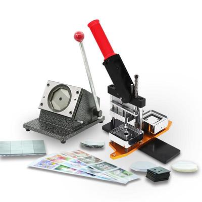 5x5 Manual American Style Badge Maker: Homemade Brooch & Medal DIY Tinplate Machine