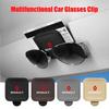 Car Styling Sunglasses Storage Clip Visor Glasses Fastener Interior Accessories For Renault Megane 2 3 Clio 4 Captur Radio Logan N333