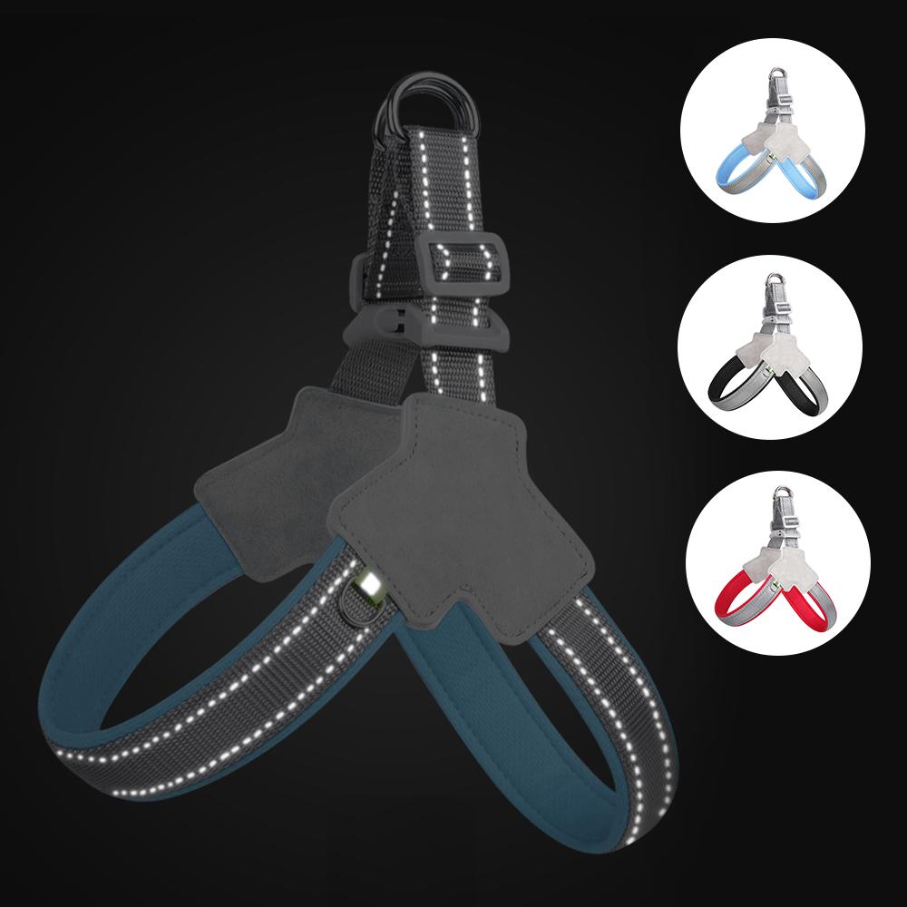 Reflective Dog Harness For Small Medium Dogs Cat Adjustable No Pull Dogs Vest Harnesses Pet Chest Strap Chihuahua Puppy Supplies