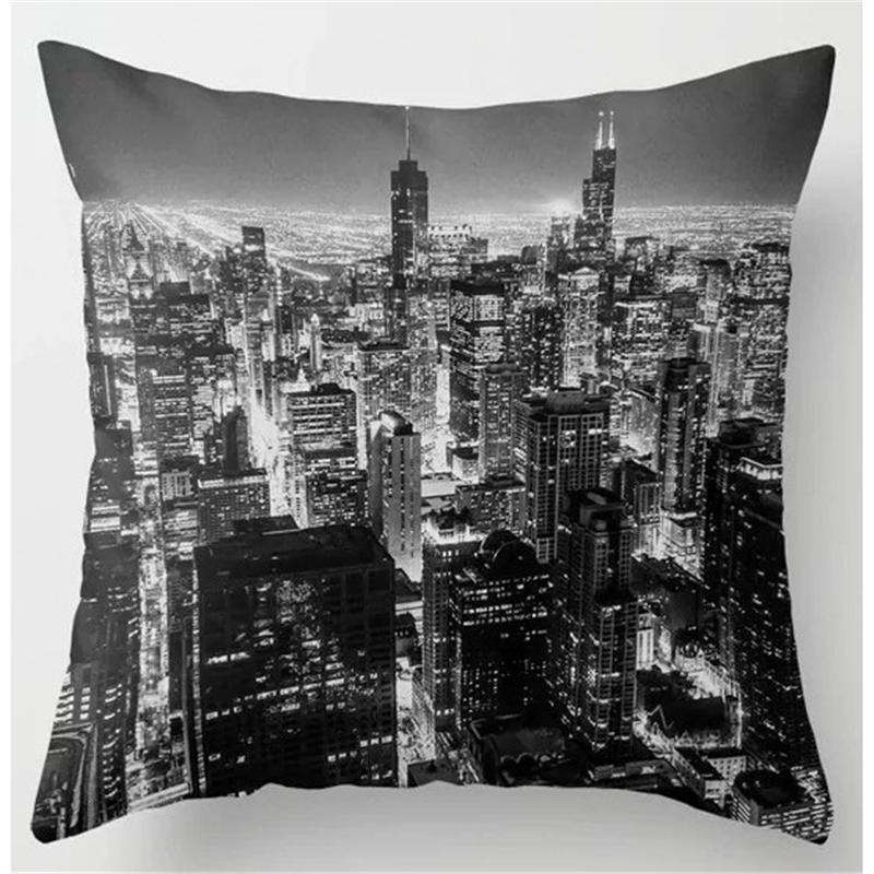 Retro Speaker Piano Rock Black White Cushion Cover Home Sofa Chair Pillow   Music Pop Band