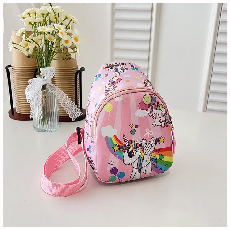 New Children's Bag Boys and Girls Cute Cartoon Change Bag Outdoor Small Satchel Baby Trendy Cool Breast Bag