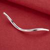 S925 Sterling Silver S-Shaped Bent Tube Beading Kit for DIY Bracelets and Necklaces