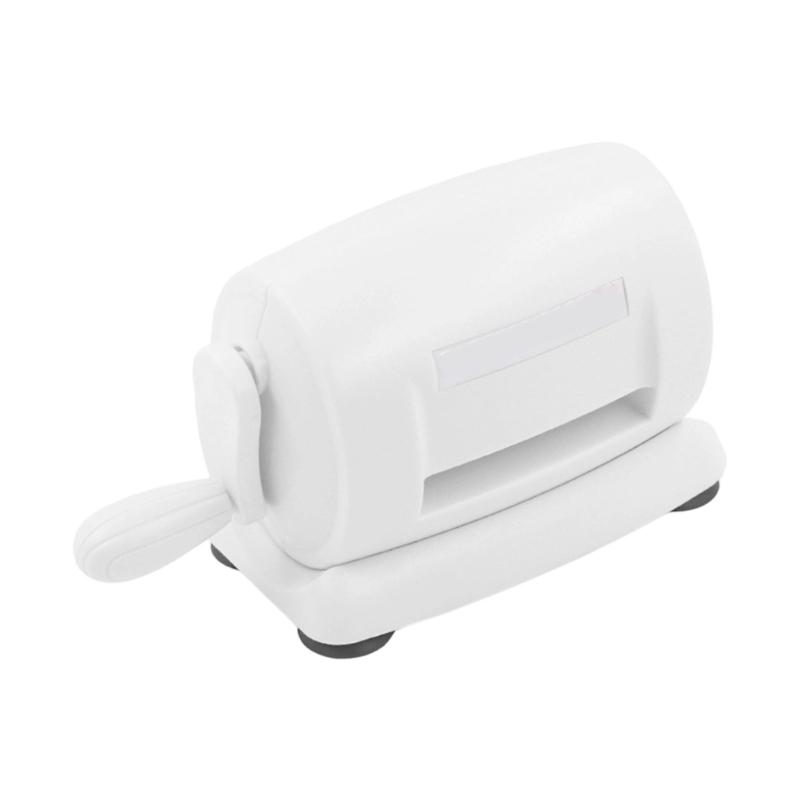 

Manual Embosser and Die Cutter with Builts in Suction for Cardstock Fabric and Leather Craft Sturdy ABS Materials белый