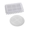 Bead Dish Silicone Mold Epoxy Dish Coaster Mold Pallet Resin Casting Mold Suitable for Diy Storage Box Fruit Plate Mat