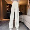 Women's Wide-Leg Drapey Ice Silk Pants, Lightweight and Trendy Loose Fit for Spring and Summer, Small Size.