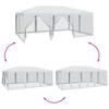 Vidaxl Namiot Imprezowy Z 10 Ścianami Z Siatki, Biały, 6X4 M, Hdpe
