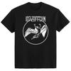 Men's Led Zeppelin Swan Song Circle Tee Slim Fit T-shirt Small Black