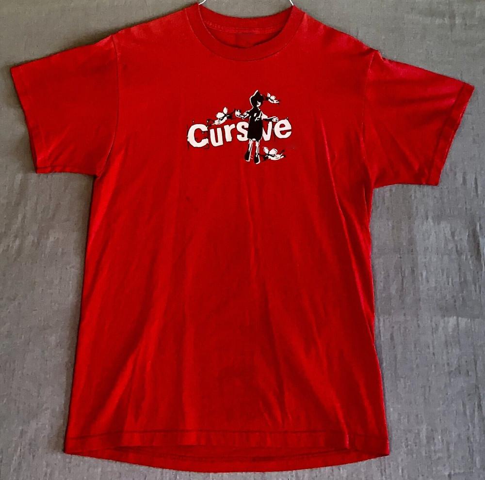 

Cursive Rock Band Punk Concert Tee Gift Unisex Adult Shirt S-2345XL MK149 Unisex T-Shirt XXXL