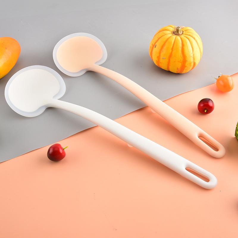 Silicone Mushroom Spatula: Non-stick, Heat-Resistant, Easy-to-Clean Cooking Tool with Dual-Use Stirring Spoon.