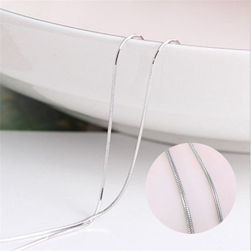 Stainless Steel Round Snake Chain Necklace Fashion Women and Men Snake Chain Chokers for Jewelry Making Accessorie Link Necklace