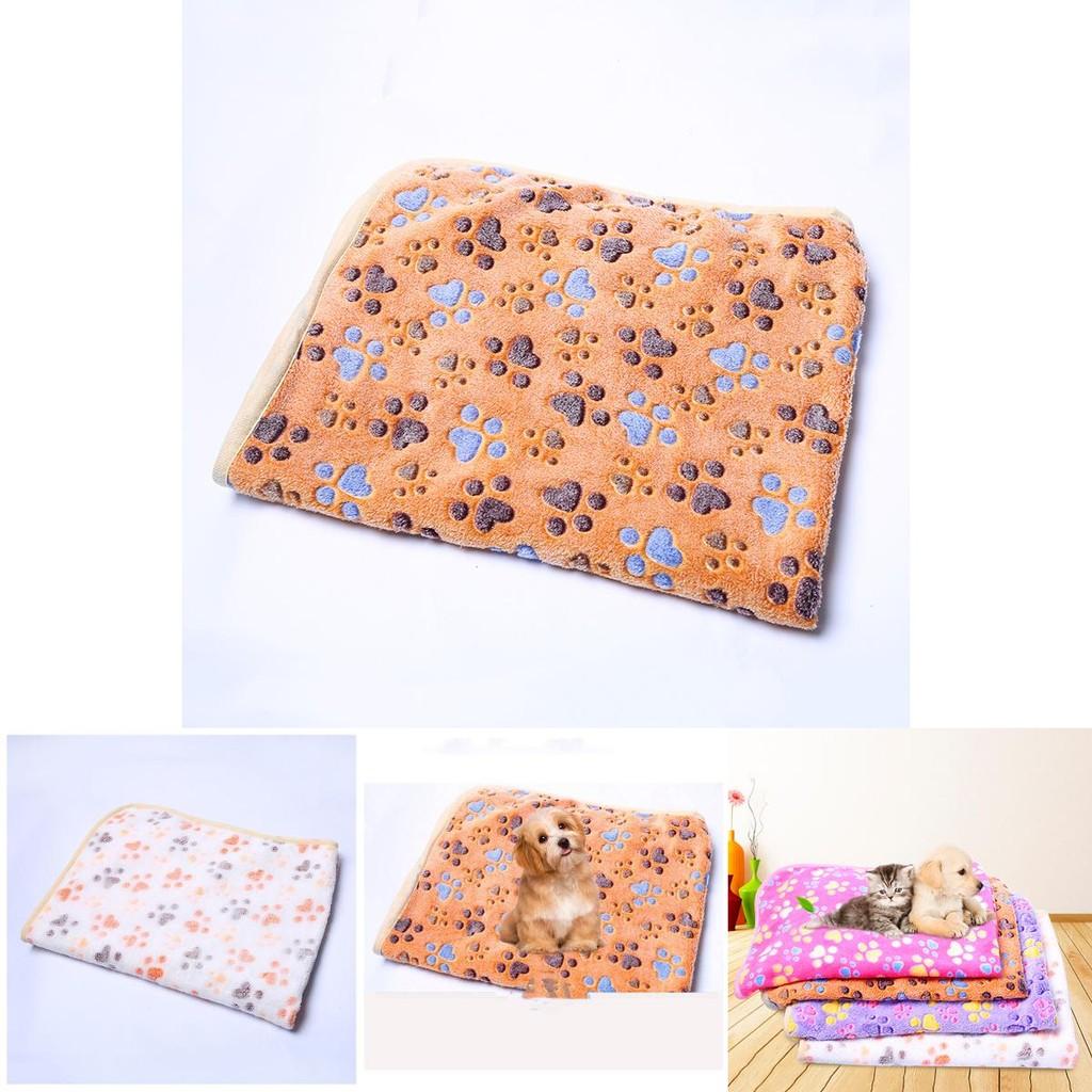 Coral Velvet Dog Kennel Pad Pet Blanket For Autumn And Winter Warm And Comfortable