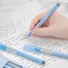 5pcs Gradient Blue Color Gel Pen for Kids Simplicity Korean Fashion Stationery Gel Pen Student 0.5mm Smooth Ink Scrapbook Pen
