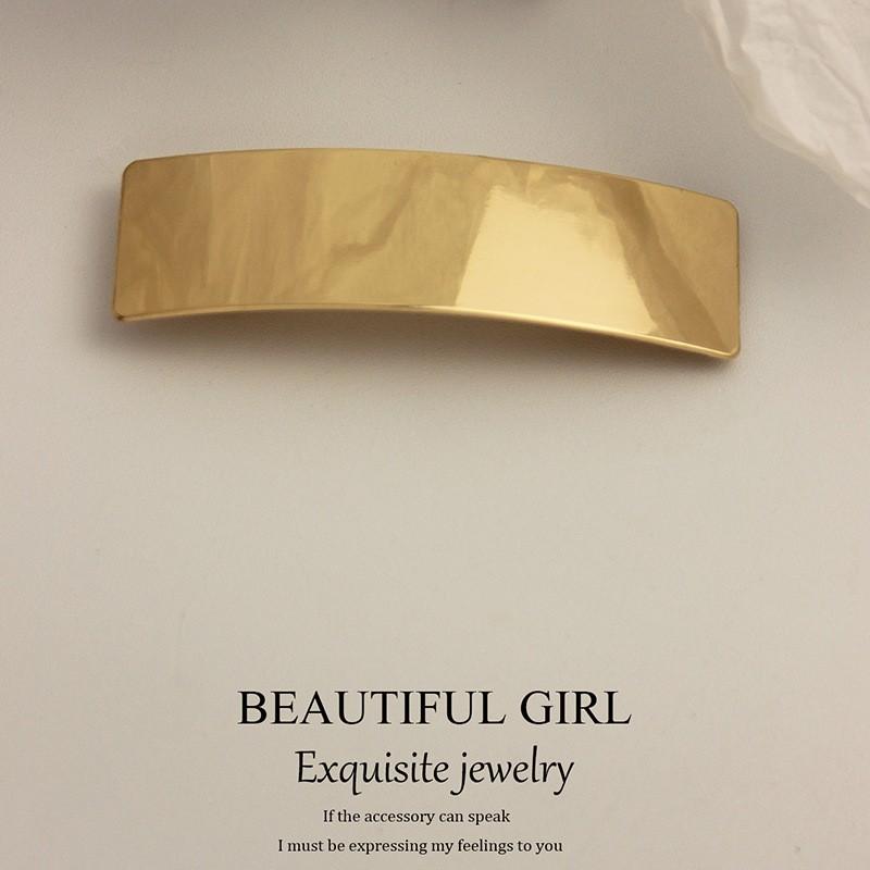 

Golden Design Spring Clip Hairpin For Women, High-end Single-edge Clip With Side Edge And Side Hair-cutting Function. One Size золотой