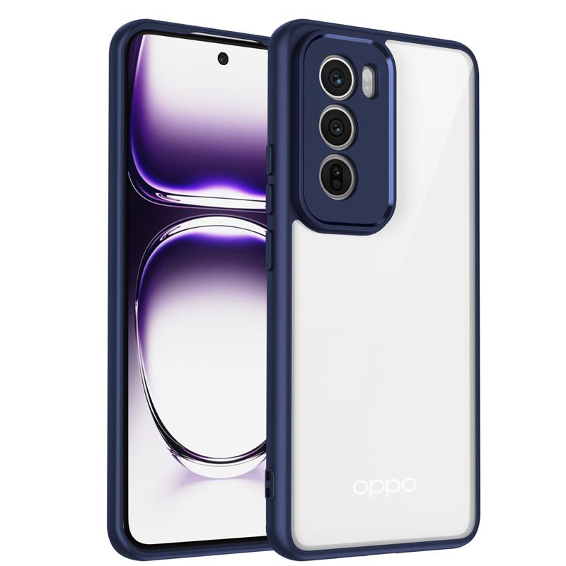 Oppo Reno12 CPH2625 Case Plating Silicone Bumper Shockproof Clear Back Cover Hard Phone Case for Oppo Reno 12 Reno12 5G CPH2625