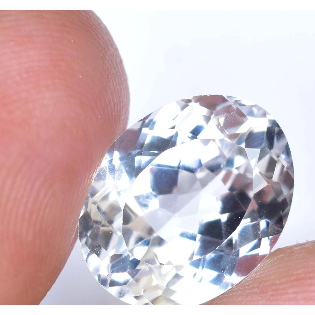 Natural White Sapphire 10.65 Ct Oval Certified Stunning Loose Gemstone