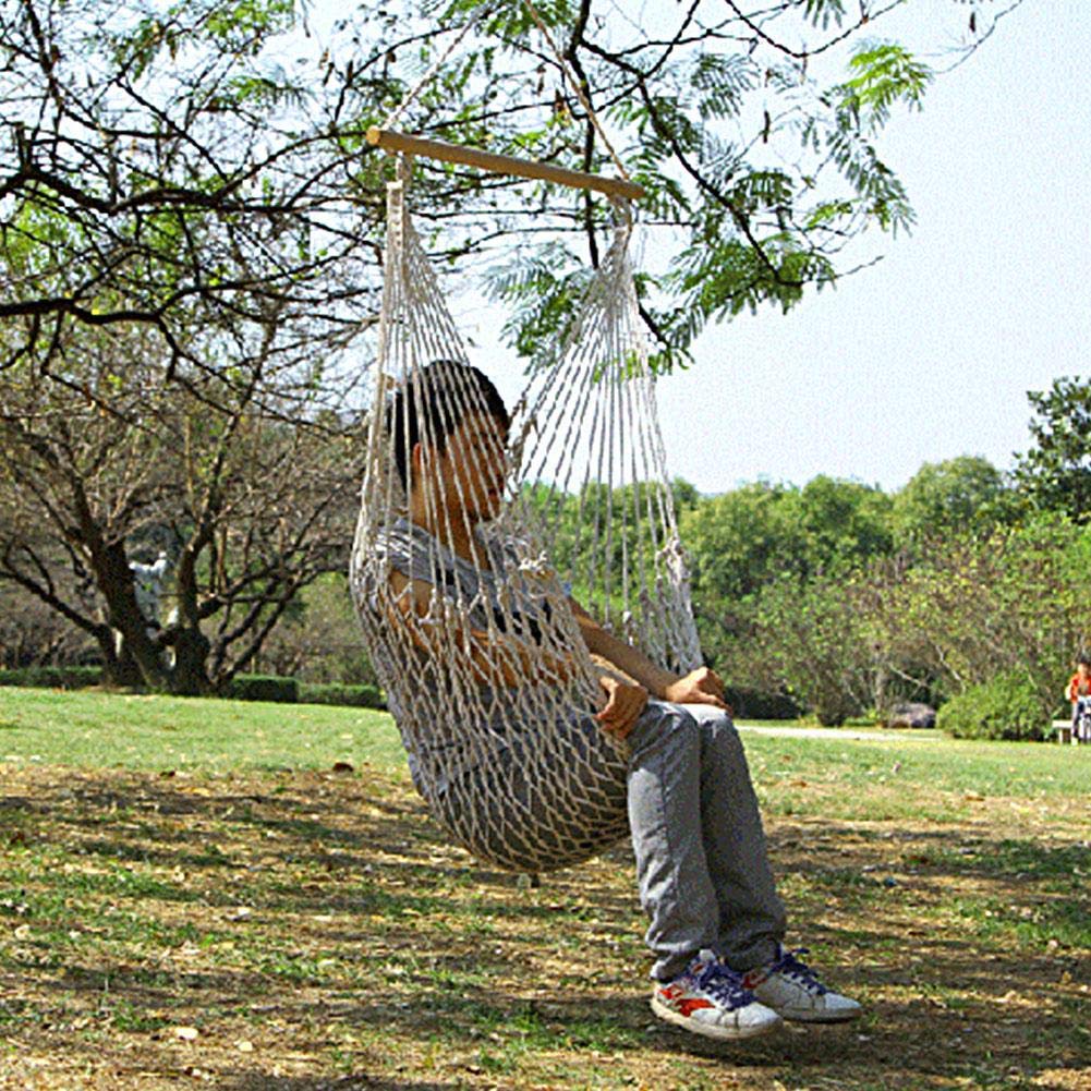 Hanging Hammock 160kg Weight Suitable for and Camping Wear-Resistant, Breathable, Chair, Foldable, Capacity, Patios, Porches, Bedrooms, Backyards,