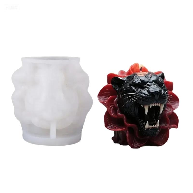 Silikon Kerzenform, Leopard Epoxidharz Gießform für Aromatherapie Kerzen Seifenherstellung Heimkunst Handwerk Dekore