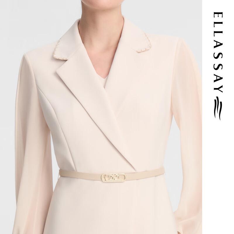 ELLASSAY Elegant Triacetate Blazer Dress