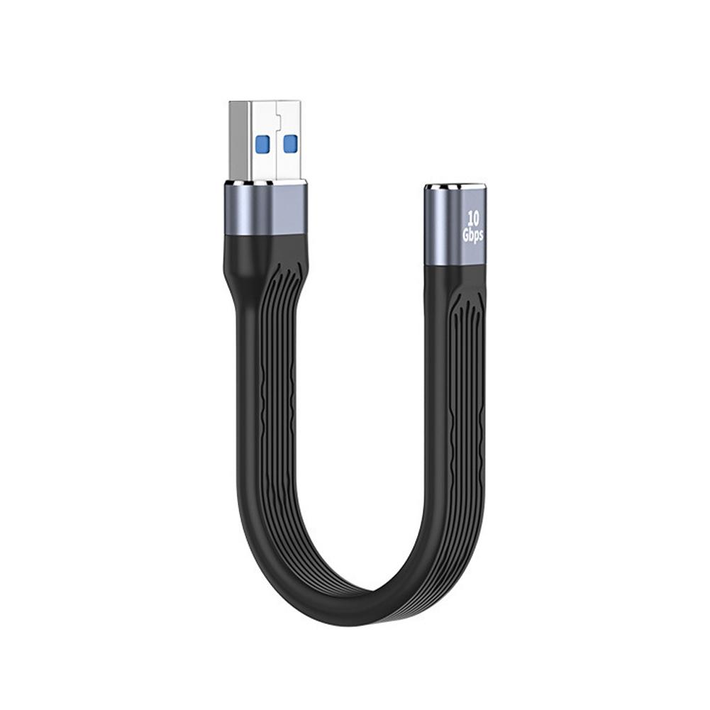 USB A to Type C PD fast charging USB3.1 high-speed hard drive 10Gbps transmission 13CM charging ultra-short portable data cable