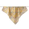 New light and breathable 61 * 61cm small square scarf yellow small daisy print sweet and cute women's silk scarf