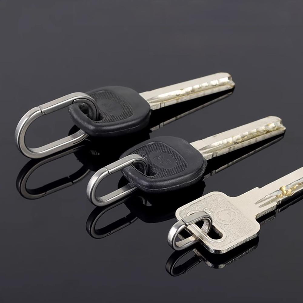 3 Size Titanium Alloy Quickdraw Keychain Men Women Titanium for Car Key Rings Holder Lightweight EDC Carabiner Accessories