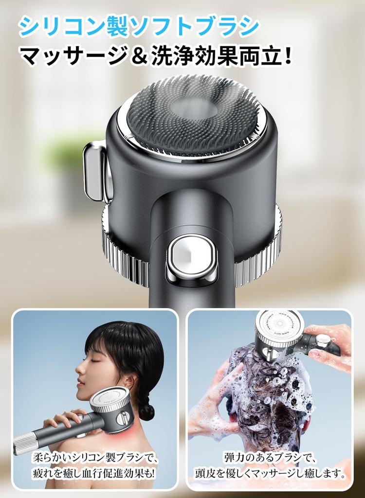 KUSIKIKA Micro Nano Bubble Shower High Water 3 Handheld Water Water Water Purification Skin and Hair Pore Compatible with and T Adapters Head,