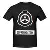 Unisex SCP Foundation Vintage T Shirt Streetwear Oneck Cotton Anime Shirt