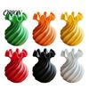 3D Printed Plant Holder Spiral Wave Vase, Minimalist Flower Holder, Decorative Vase for Fresh Stable Wide Base or Dried Flowers, Artistic Desktop