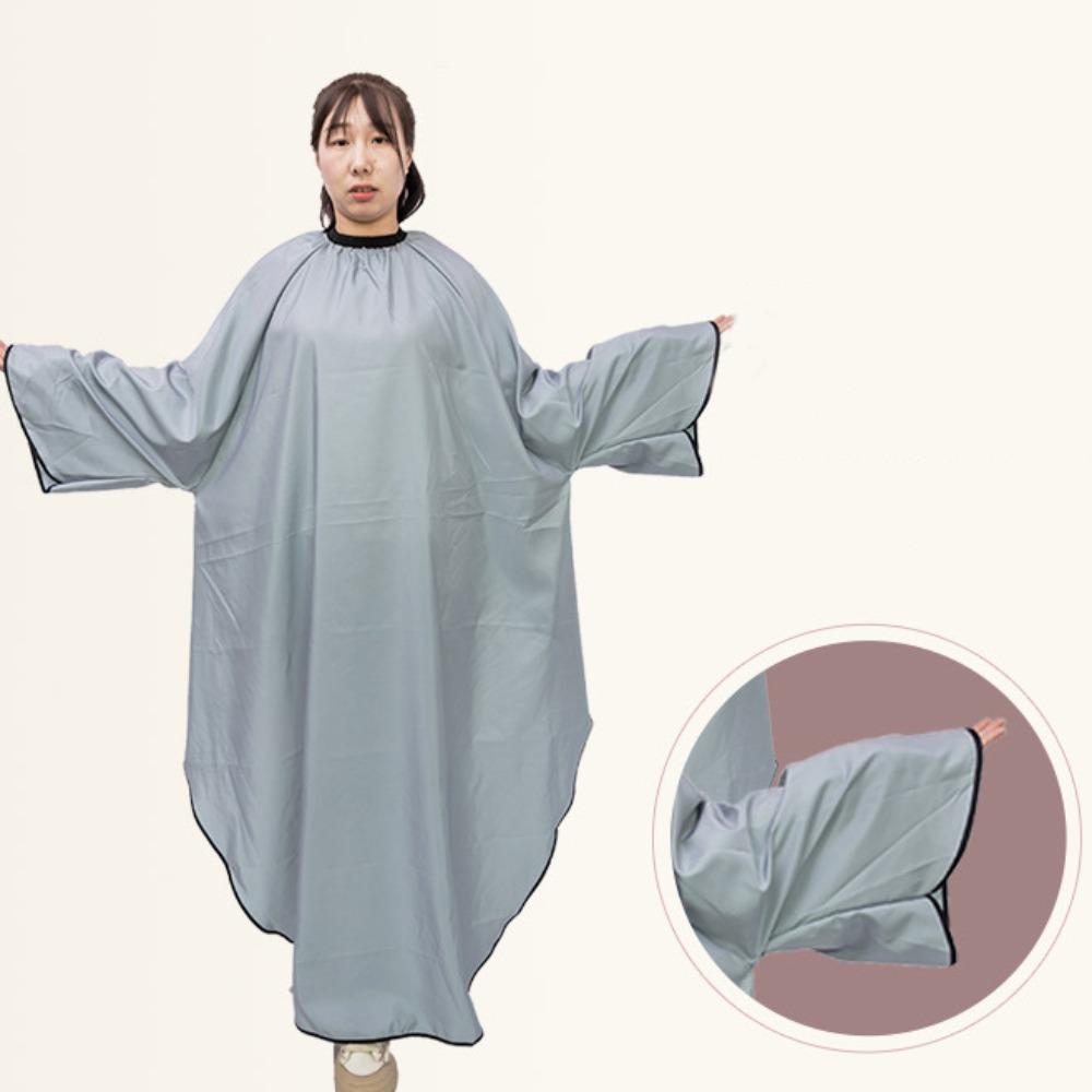 Professional Long Sleeve Hair Cutting Cape Waterproof Salon Hairdressing Cloth  Barbershop