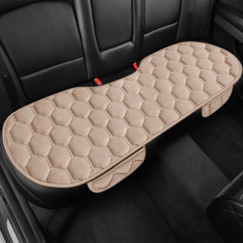 Winter Warmth Thicken Auto Seat Cushion Universal For All Seasons Fleece Anti-Slip Backrest Pad Comfortable And Breathable