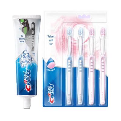 Crest 3D White Micro Charcoal Toothpaste & Velvet Gum Care Toothbrush Set