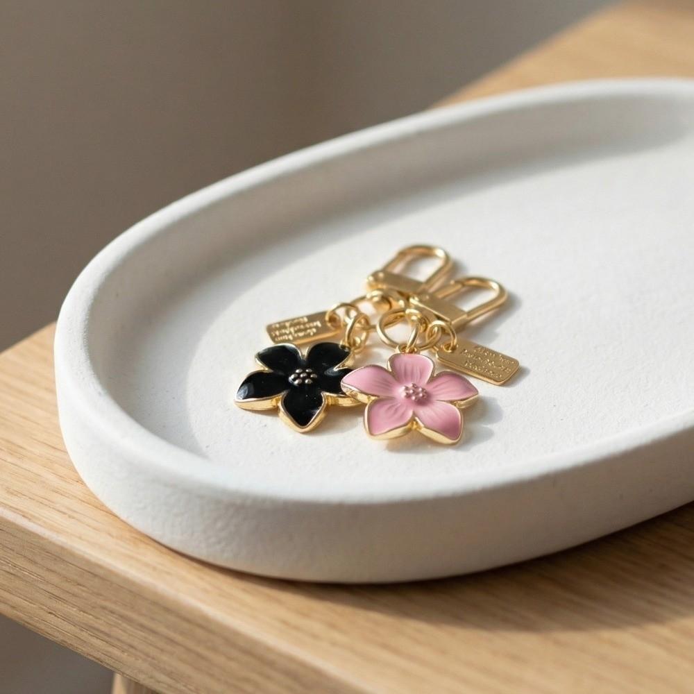 Cute Flower Pendant Ornaments Bag Hanging Funny Cherry Blossom Keychain Backpack Accessory