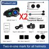 Q28 Kask motocyklowy Zestaw słuchawkowy Bluetooth i Kamera Bezprzewodowa HD 1080P Super Szerokokątny Obiektyw Wodoodporny Rejestrator Wideo WiFi Moto Jazda Narciarstwo Rejestrator