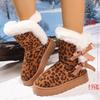 Platform Snow Boots Women's Winter 2025 New Round Toe Versatile Fleece Thickened Short Barrel Snow Cotton