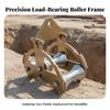 Cable Pulley with Three Rollers Smooth Hardware Reliable for Electricians