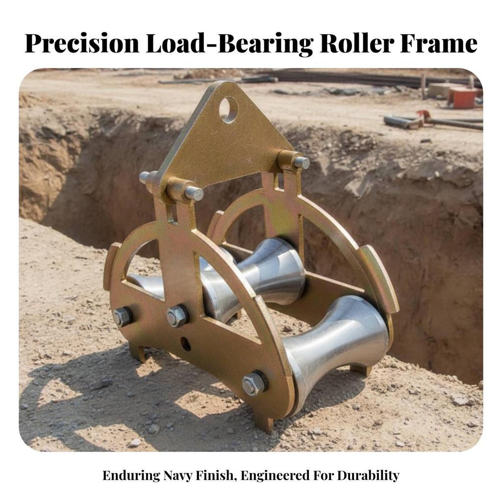 Cable Pulley with Three Rollers Smooth Hardware Reliable for Electricians