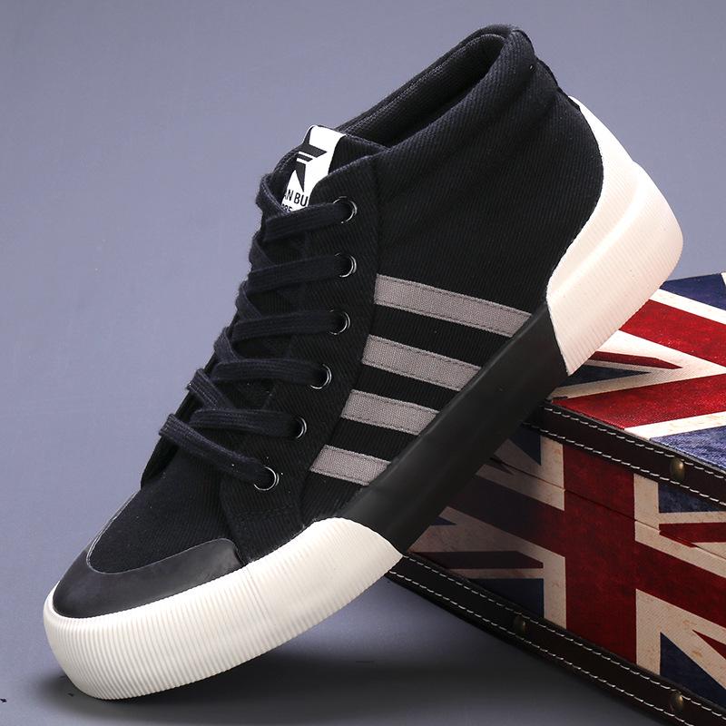 

Casual Canvas Sneakers - Style 23805 44 чёрный/белый