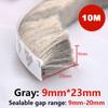 10M Okenní těsnicí páska kartáč samolepicí těsnění proti povětrnostním vlivům dveřní lišta zvukotěsná prachotěsná těsnicí páska proti povětrnostním vlivům