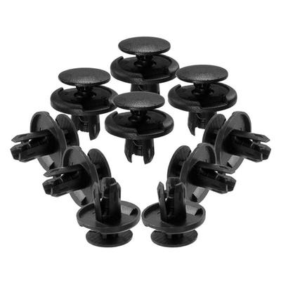50 gab 8 mm caurumu plastmasas spiedpogas kniedes stiprinājuma skavas automašīnas bufera durvju apdarei