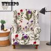 2pcs/set Printed Wingback Chair Slipcover Armchair Slipcovers Furniture Protector for Bedroom Office Living Room Home Decor Couch Cover
