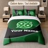 Set Biancheria da Letto Personalizzato Hannover 96, Stampa Nome Testo 1 Copripiumino più 2 Federe Tessile per la Casa