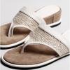 New Style Women's Shoes Soft-soled Wedge Heel Flip-flops
