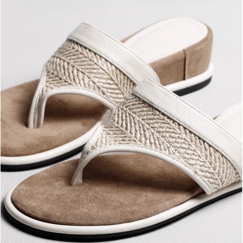 New Style Women's Shoes Soft-soled Wedge Heel Flip-flops